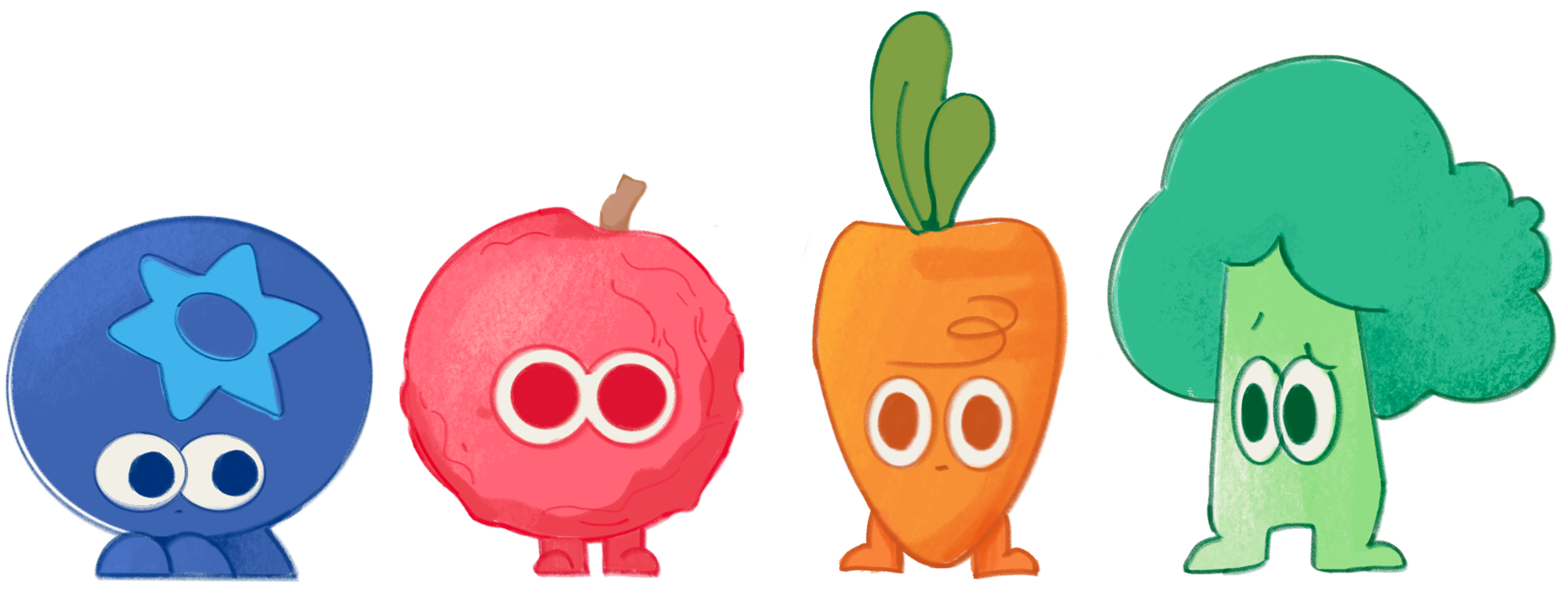 TOM food character branding illustrations