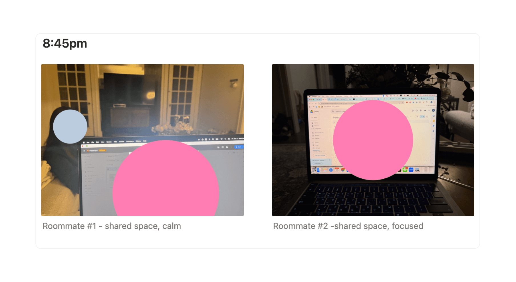 Attention mapping overlays on laptop screens